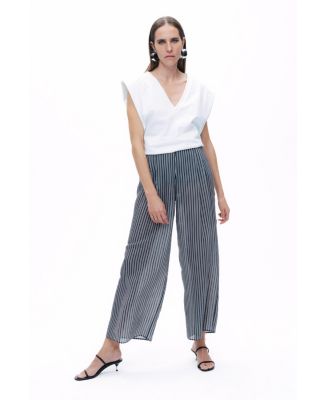Women's Striped Sheer Pants