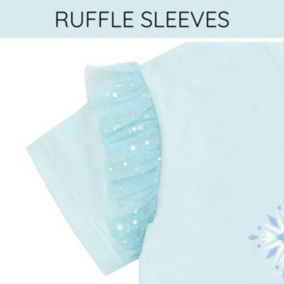 Girls Disney Queen Elsa T-Shirt and Skirt Outfit Set