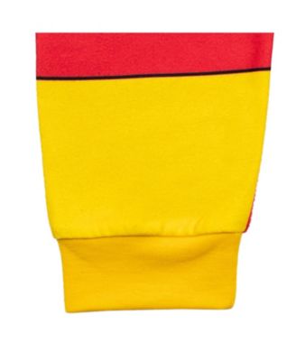 Toddler Boys DC Comics Zip Up Pajama Coverall Cape and Mask 3 Piece Costume Set