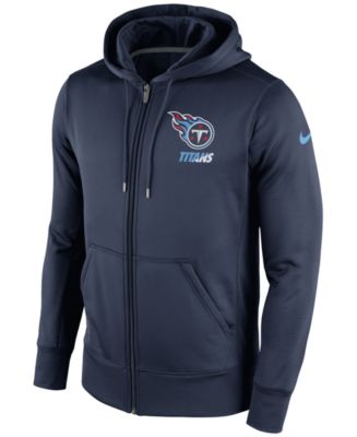 Nike - Men's Tennessee Titans Sideline KO Fleece Full-Zip Hoodie