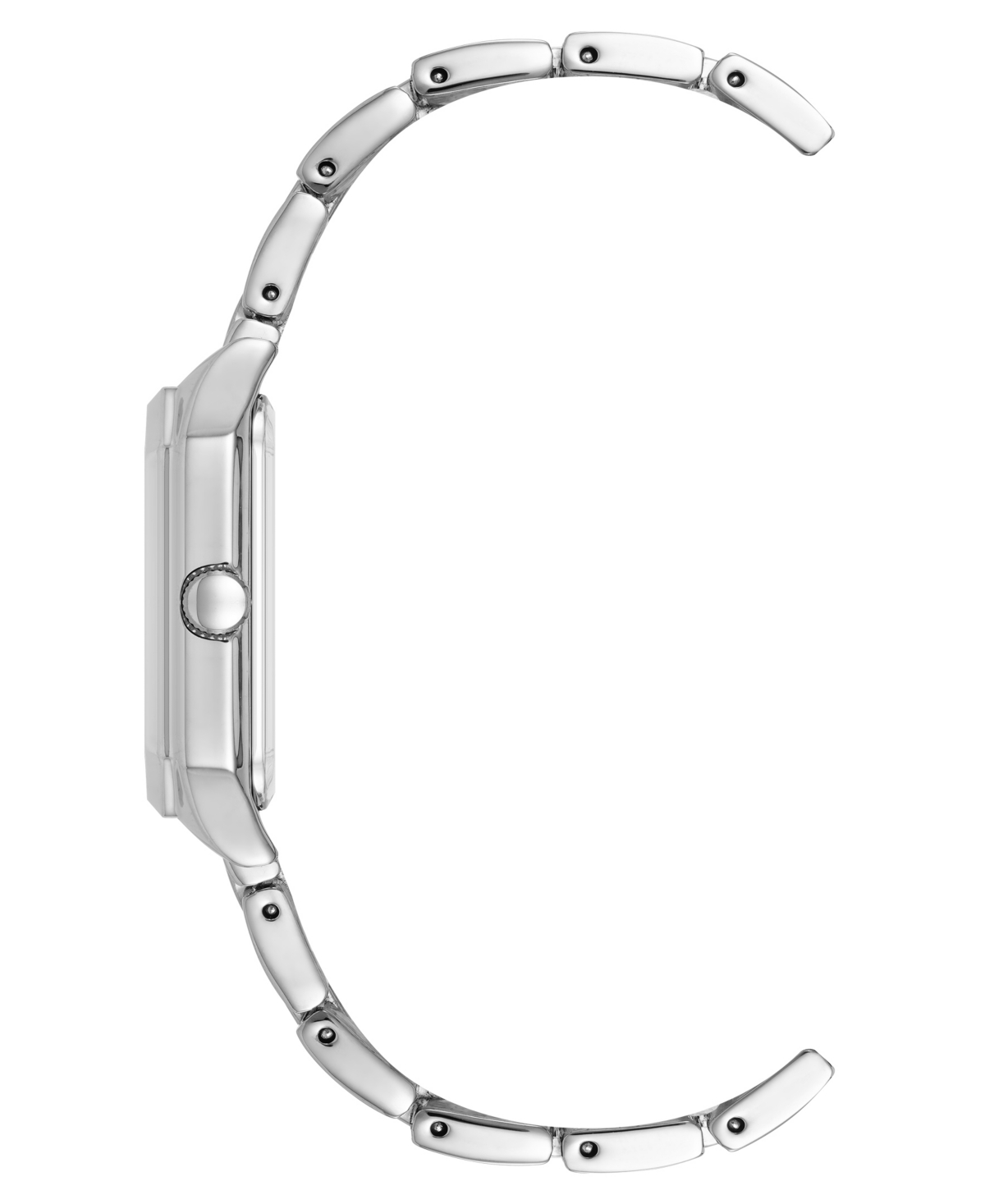 Anne Klein Women's Quartz Mint And Silver-tone Octagonal Metal Alloy Bracelet Watch, 24mm In Silver-tone,mint