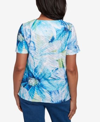 Women's Crew Neck Floral Top
