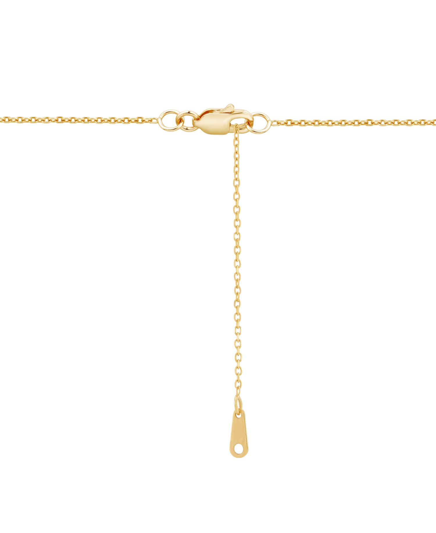 Diamond Pear Bezel Pendant 18" Necklace (1/3 ct. t.w.) in 14k Gold