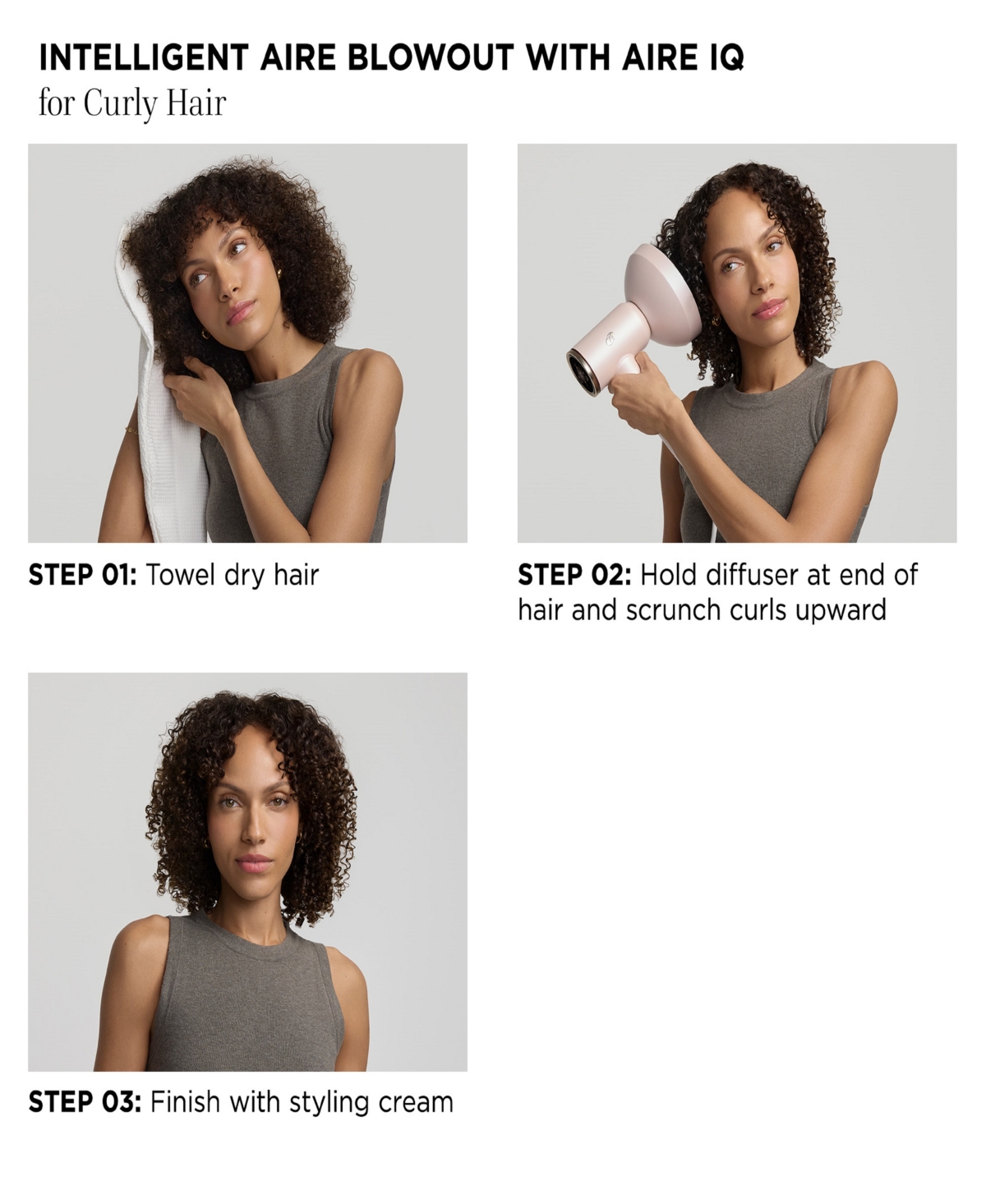 T3 Aire Iq Intelligent Hair Dryer In Satin Blush