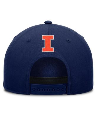 Men's Navy Illinois Fighting Illini Foul Ball Rope Adjustable Hat