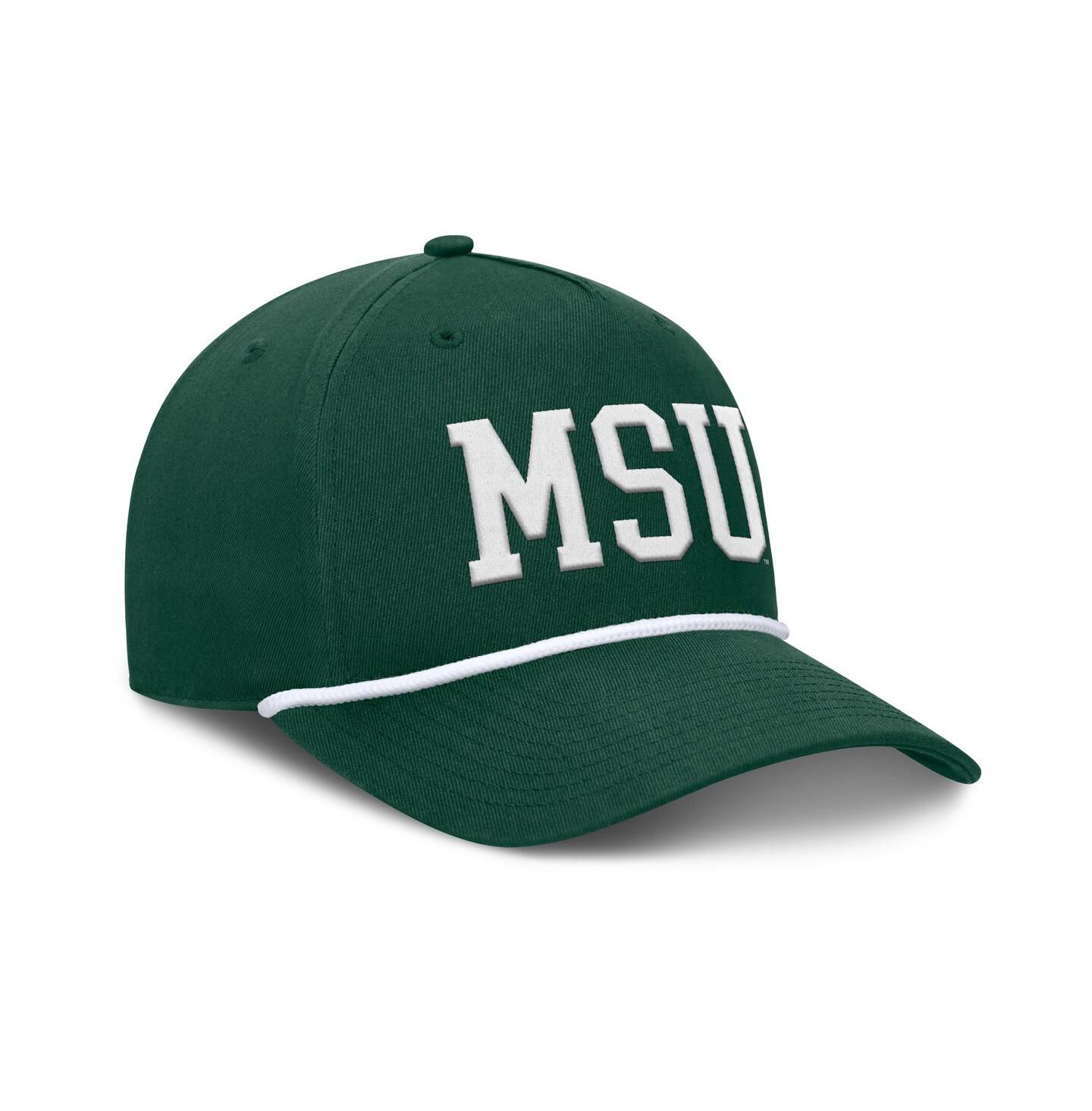 Мужская кепка Fanatics Green Michigan State Spartans Foul Ball Rope Adjustable Hat — фото 2