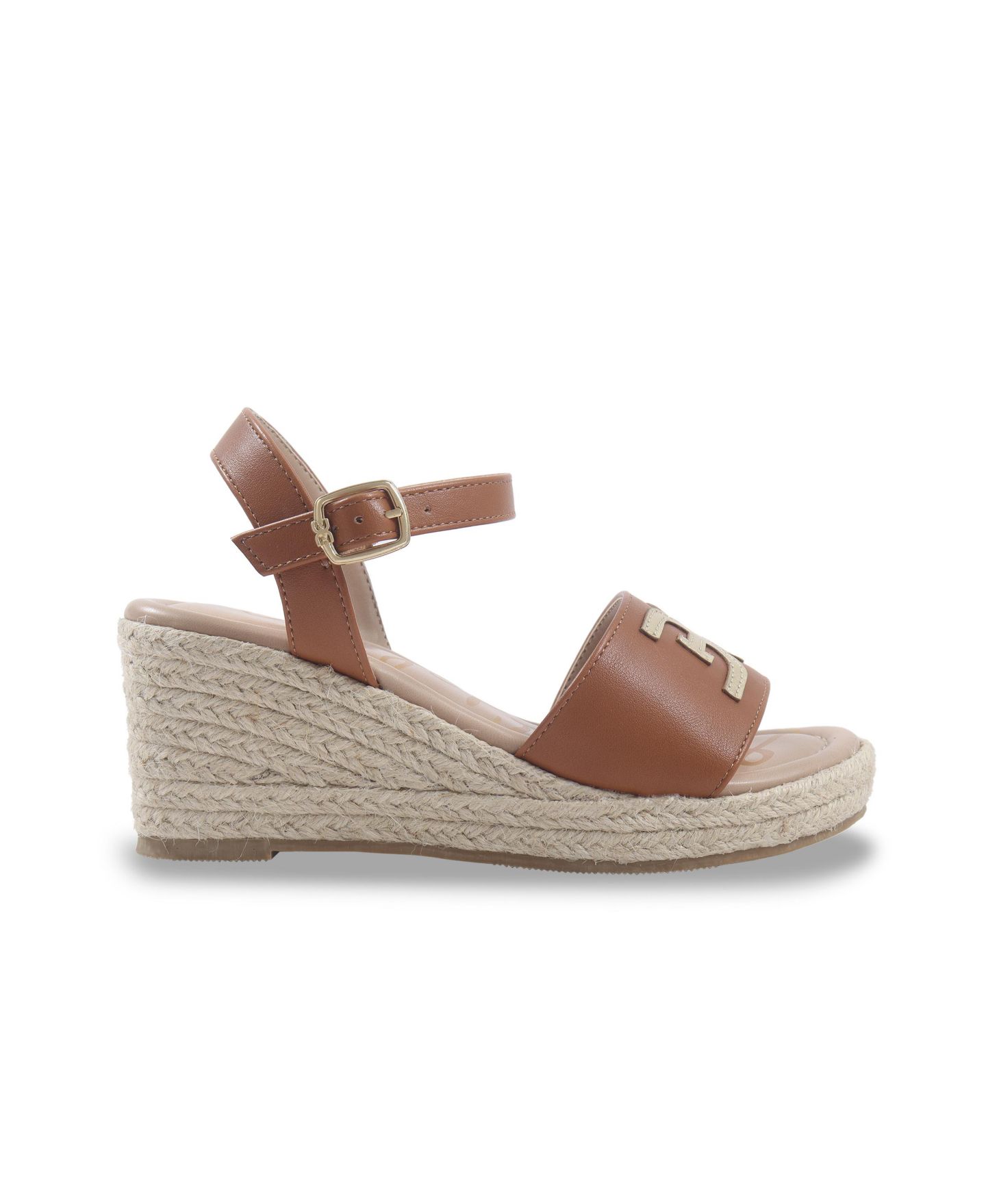 Сандалии Sam Edelman Lucia Band Espadrille Wedge Sandals для девочек, цвет: Коньячный — фото 4