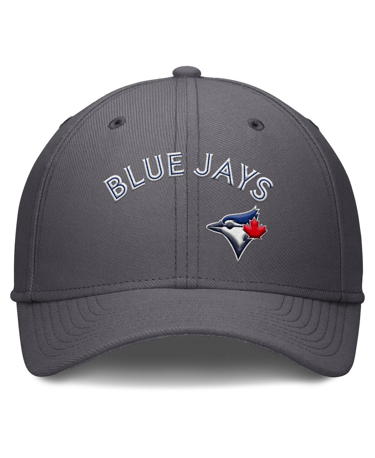 Nike Men's Gray Toronto Blue Jays Swoosh Performance Flex Hat In Gray