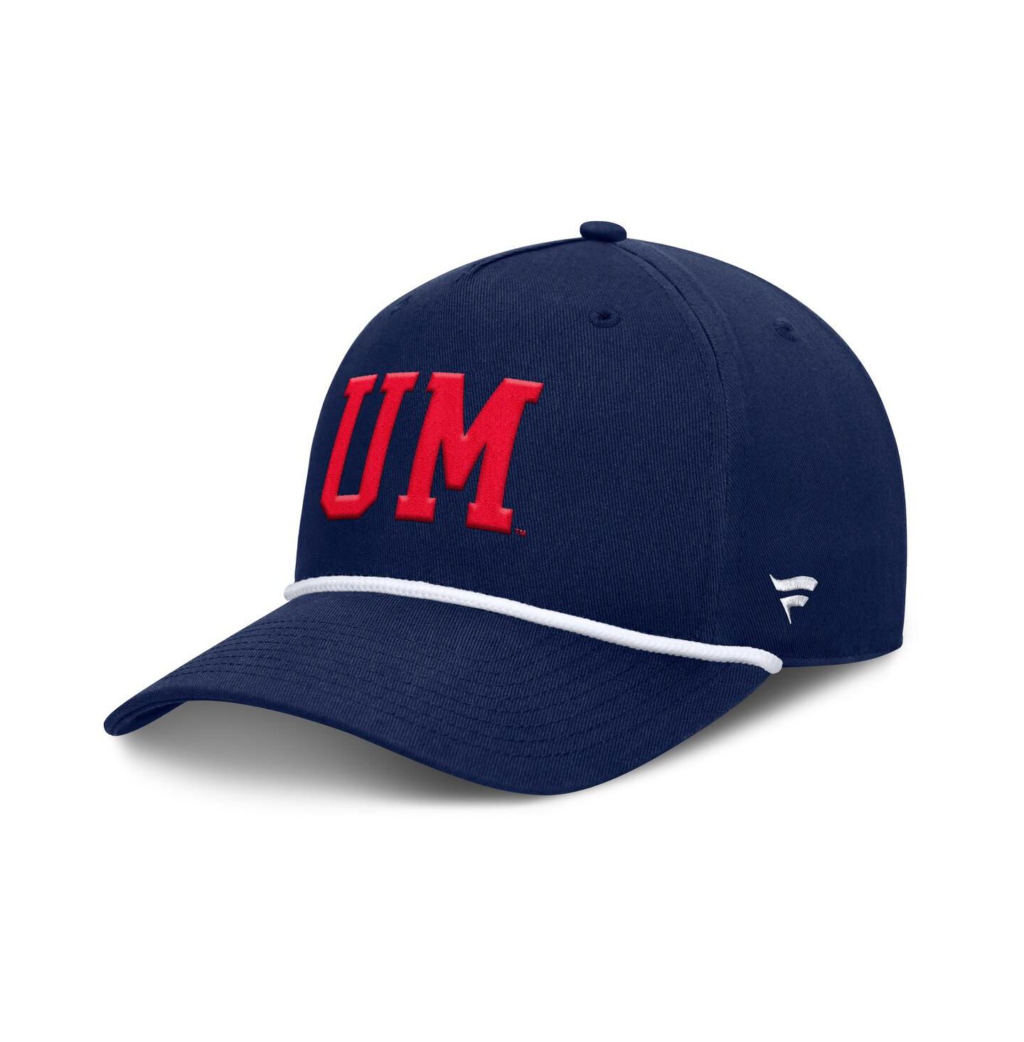 Мужская кепка Fanatics Navy Ole Miss Rebels Foul Ball Rope Adjustable Hat — фото 1
