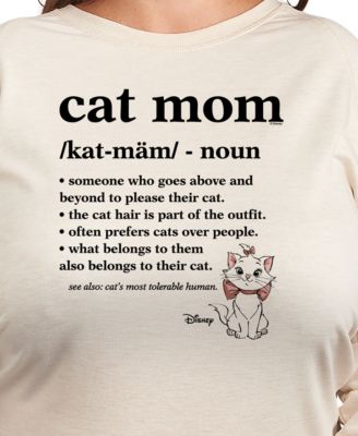 Plus Size The Aristocrats Cat Mom Graphic Pullover T-Shirt