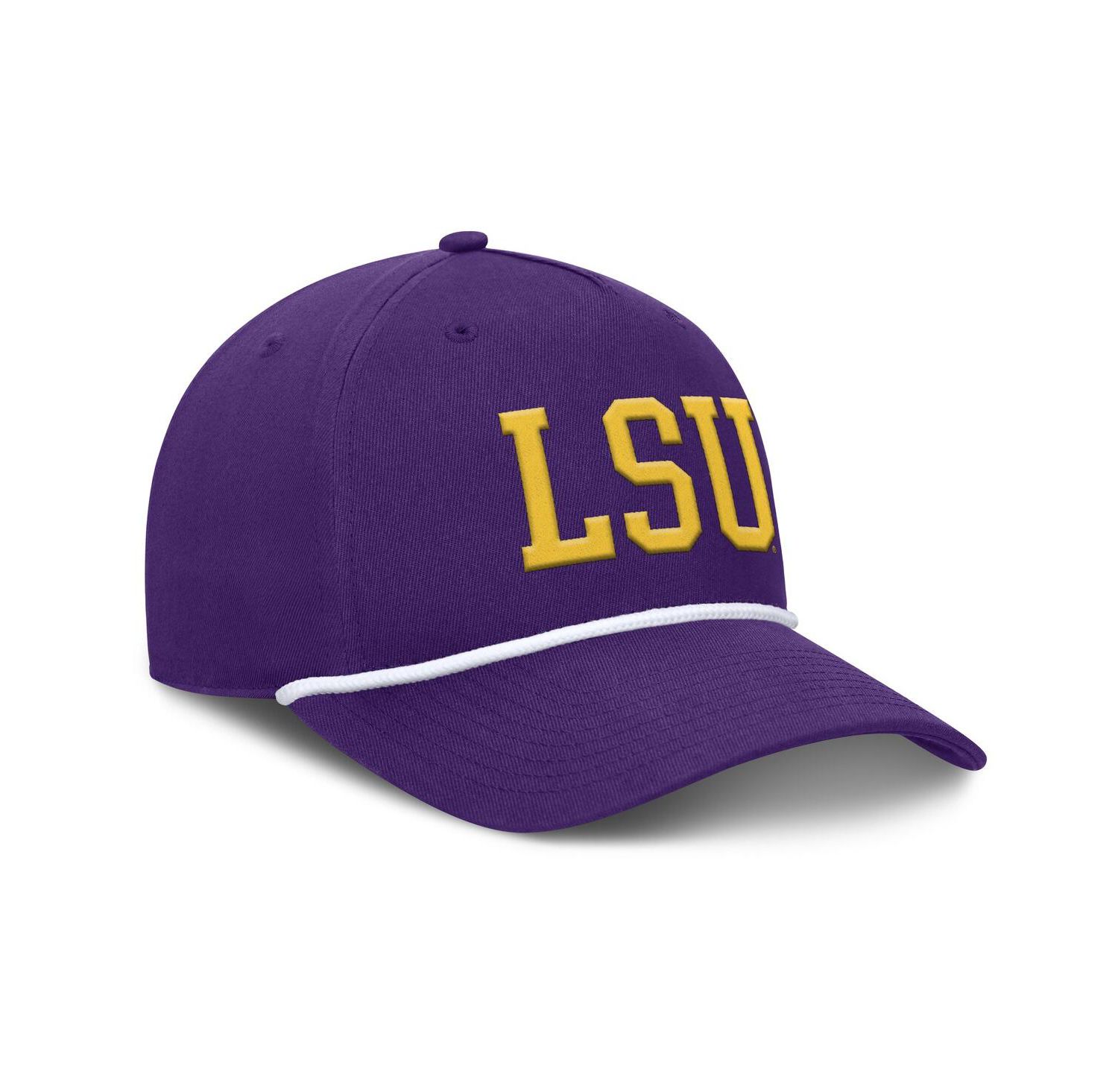 Men's Purple LSU Tigers Foul Ball Rope Adjustable Hat