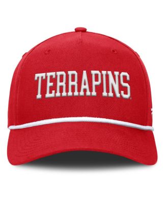 Men's Red Maryland Terrapins Foul Ball Rope Adjustable Hat