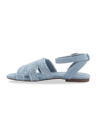 Little and Big Girls Bella Bay Denim Bay Sandals