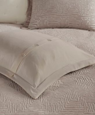 Pescal Oversized Velvet 9-Pc. Comforter Set, King/California King