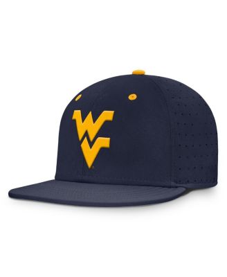 Nike - Men's  Navy West Virginia Mountaineers On-Field Dugout True Performance Fitted Hat