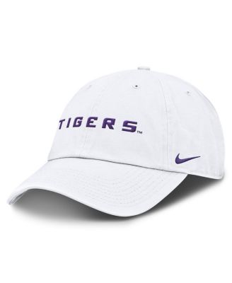 Nike - Men's  White LSU Tigers Core Club Mascot Wordmark Adjustable Hat