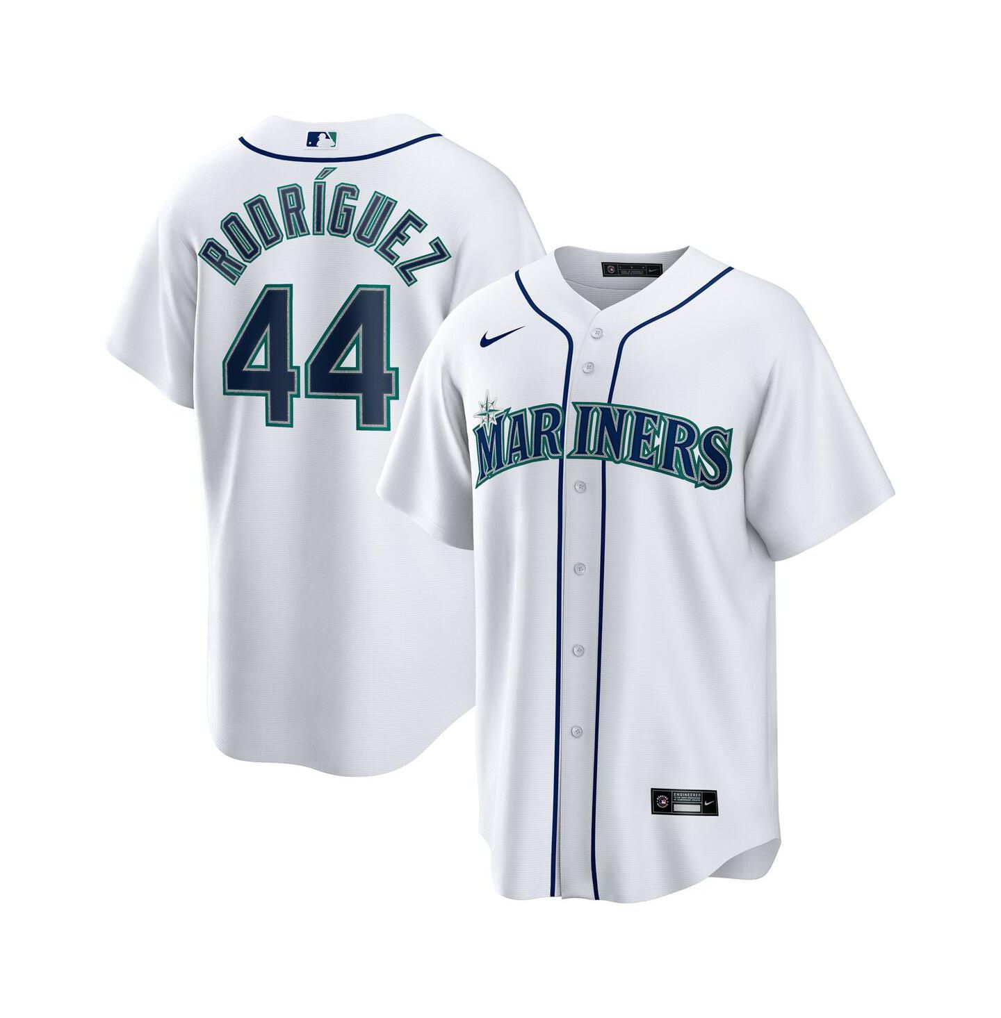 Мужской топ Nike Julio Rodriguez White Seattle Mariners Home Replica Player Jersey — фото 1