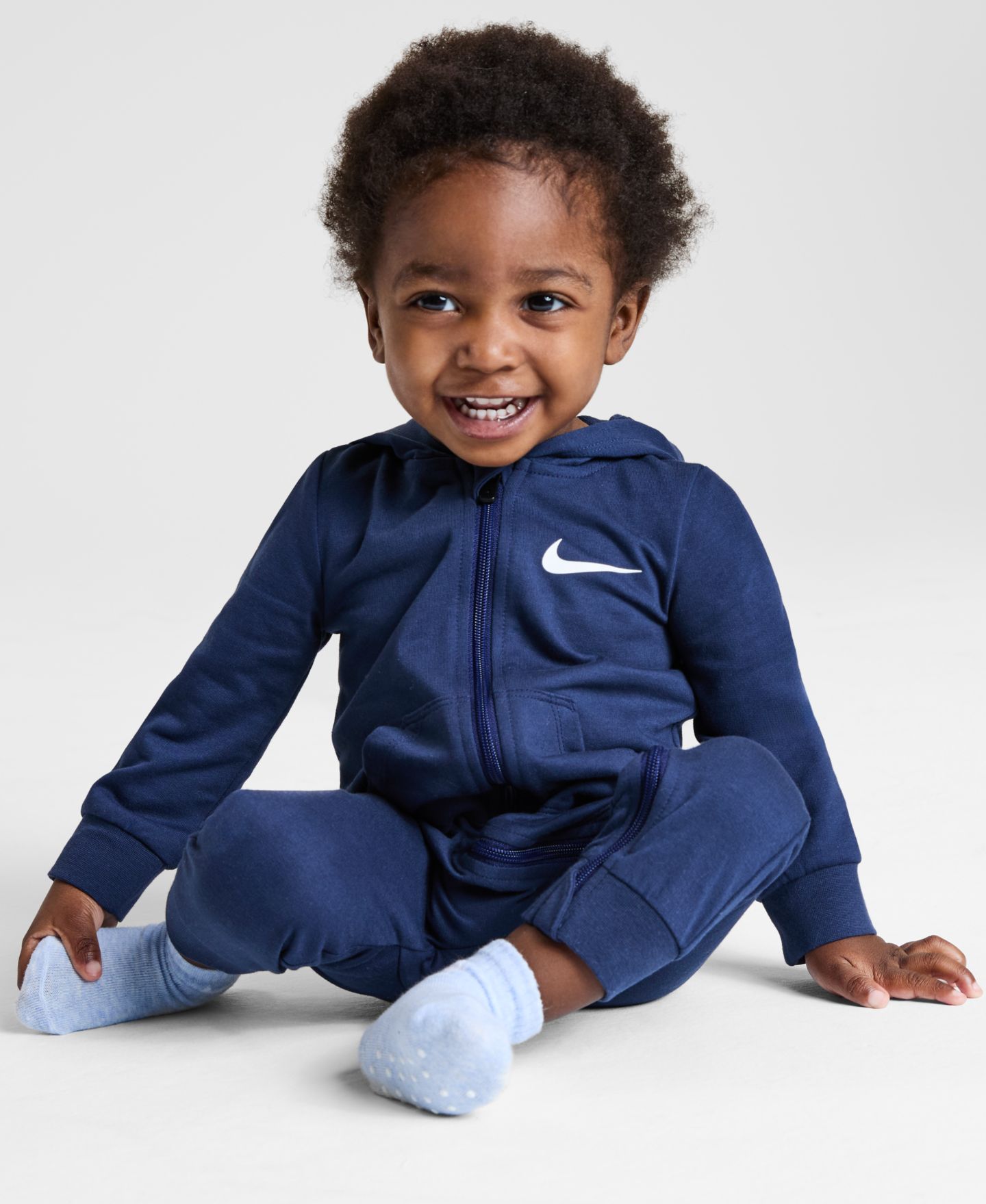 Комбинезоны Core, низкие, нескользящие, с капюшоном, махра, 3 шт. — Nike, цвет: Кобальтовый — фото 1