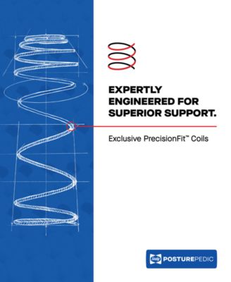 Posturepedic Hybrid Haslett 13" Medium Tight Top Mattress Set - Queen Split