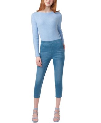 Women's Mid-Rise Pull-On Denim Capri Leggings