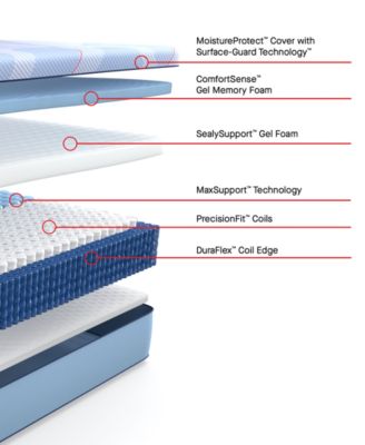 Posturepedic Hybrid Haslett 13" Soft Tight Top Mattress Set - Queen Split