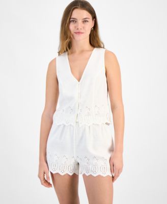 And Now This - Women's Eyelet Vest Top