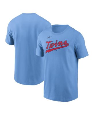 Nike - Men's Light Blue Minnesota Twins Cooperstown Wordmark T-Shirt