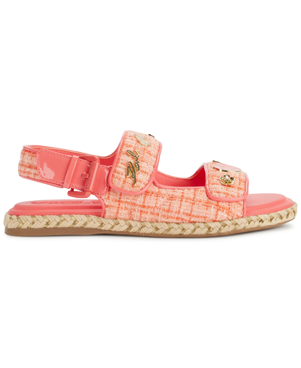 Karl Lagerfeld Paris Charlay Slingback Sandal In Sunset Coral