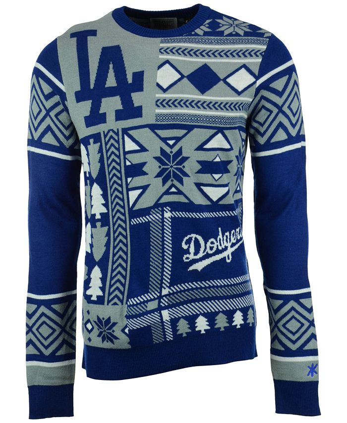 Forever Collectibles Men's Los Angeles Dodgers Patches Christmas Sweater -  Macy's