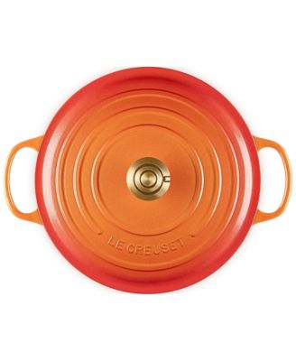 Signature 7.25-Qt. Flamme Dor&eacute;e Round Dutch Oven with Crucible Knob - 100th Anniversary Edition