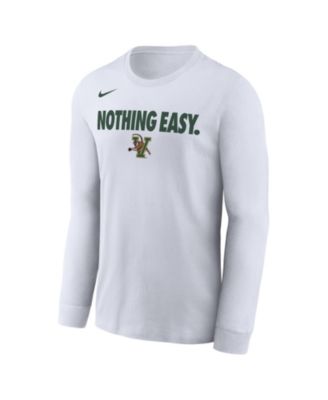 Nike - Men's White Vermont Catamounts 2025 On-Court Bench Long Sleeve T-Shirt