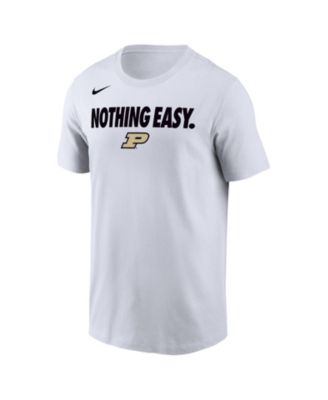 Nike - Men's White Purdue Boilermakers 2025 On-Court Bench T-Shirt