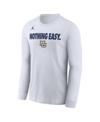 Nike - Men's White Marquette Golden Eagles 2025 On-Court Bench Long Sleeve T-Shirt
