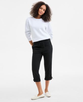 Women's Mid-Rise Pull-On Capri Pants