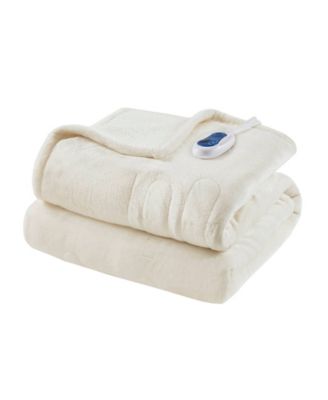 Microlight Electric Reversible Plush to Berber Throw, 60" x 70"