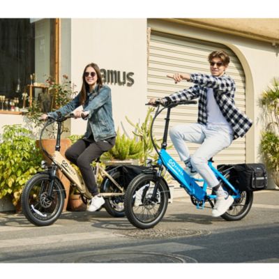GoPlus Folding Electric Bike | 20" Fat Tire eBike | 500W Motor, 20mph Top Speed | 45+ Mile Range | Removable Battery | Class 1 and 2