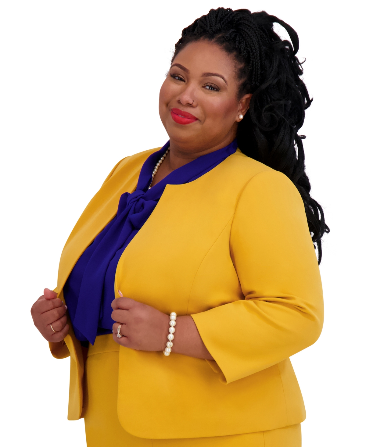 Kasper Women's Open-front Jacket, Regulaur & Plus Size In Gold Signature