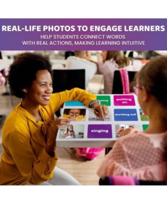 Flash Cards for Kids and Adults - Vocabulary, Action Verbs, Sight Words and Matching Cards for Early Learning