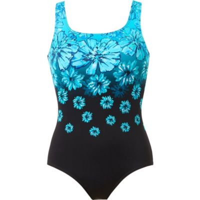 Women's Chlorine Resistant Tank One Piece Swimsuit