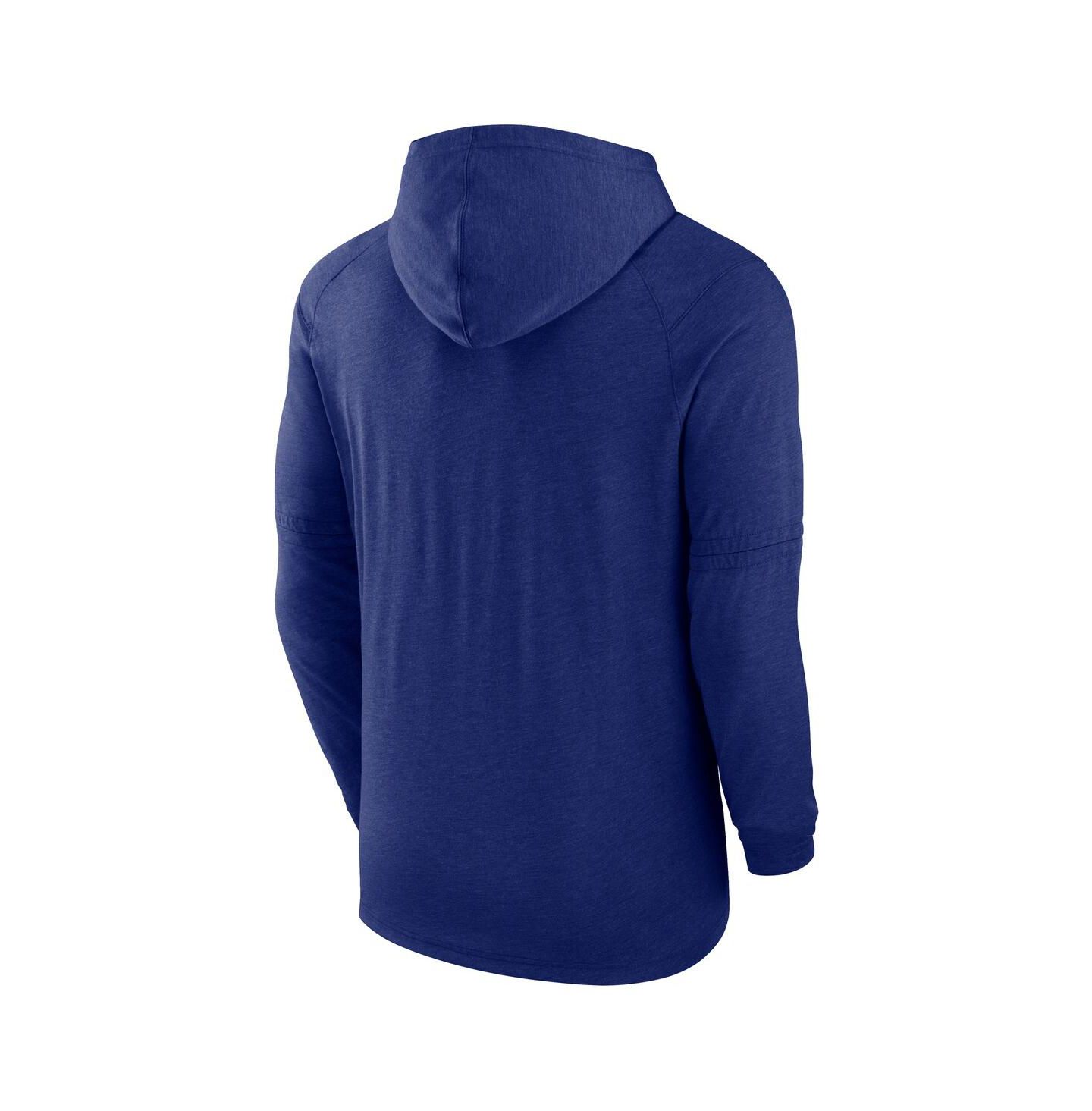 Мужское худи Nike Heather Royal Texas Rangers Authentic Collection Tri-Blend Performance Pullover — фото 2