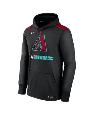 Men's Black Arizona Diamondbacks Authentic Collection Performance Pullover Hoodie