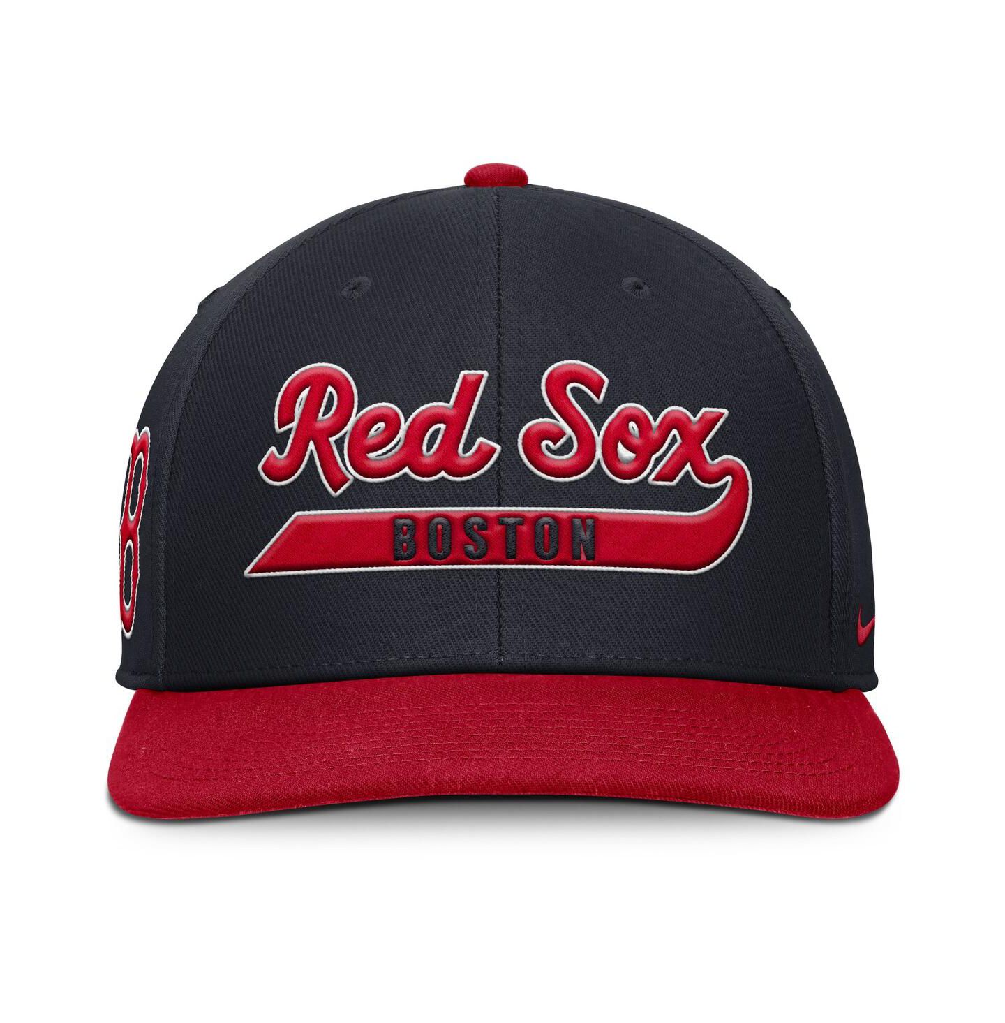Мужская кепка Nike Navy/Red Boston Red Sox Pro Performance Snapback Hat — фото 4