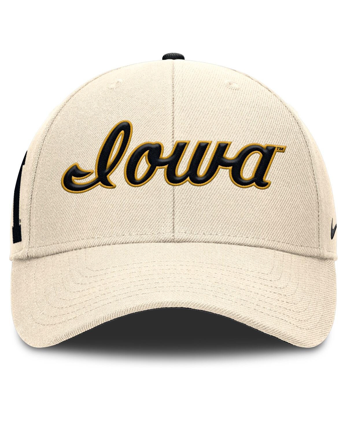 Nike Iowa Hawkeyes Primetime Rise  Men's College Adjustable Hat In Natural