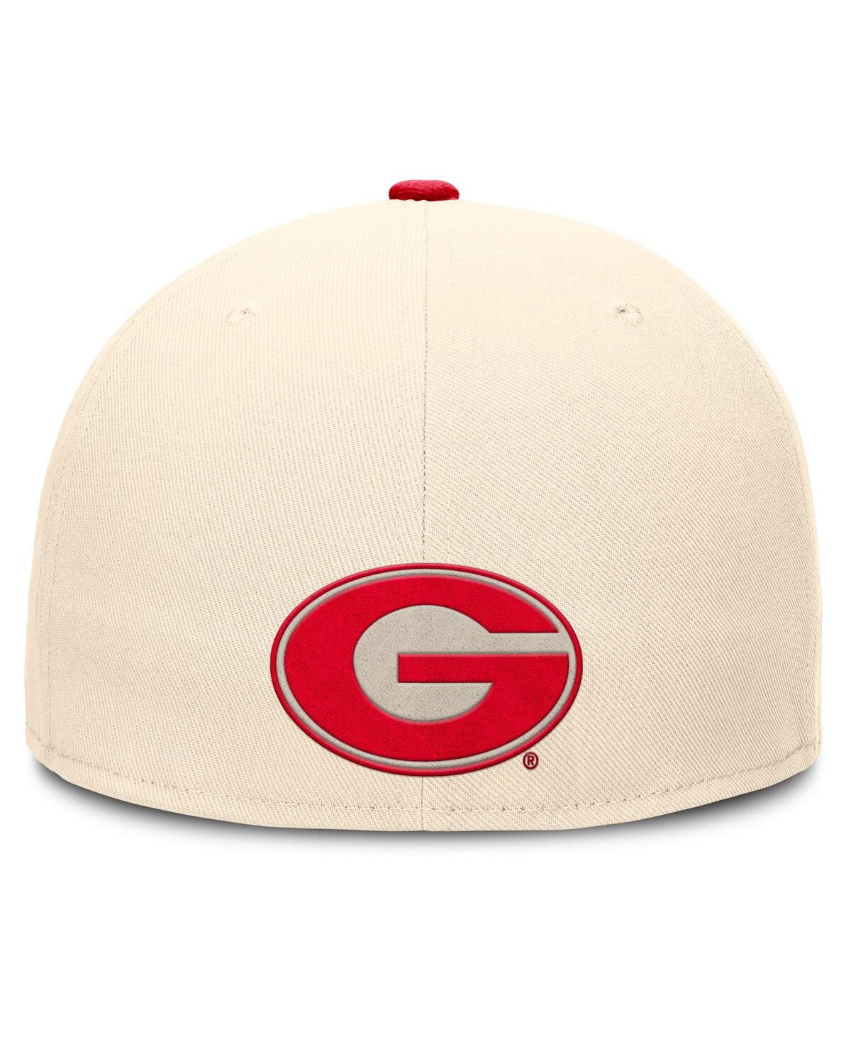 Nike Men's Natural Georgia Bulldogs Primetime True Performance Fitted Hat