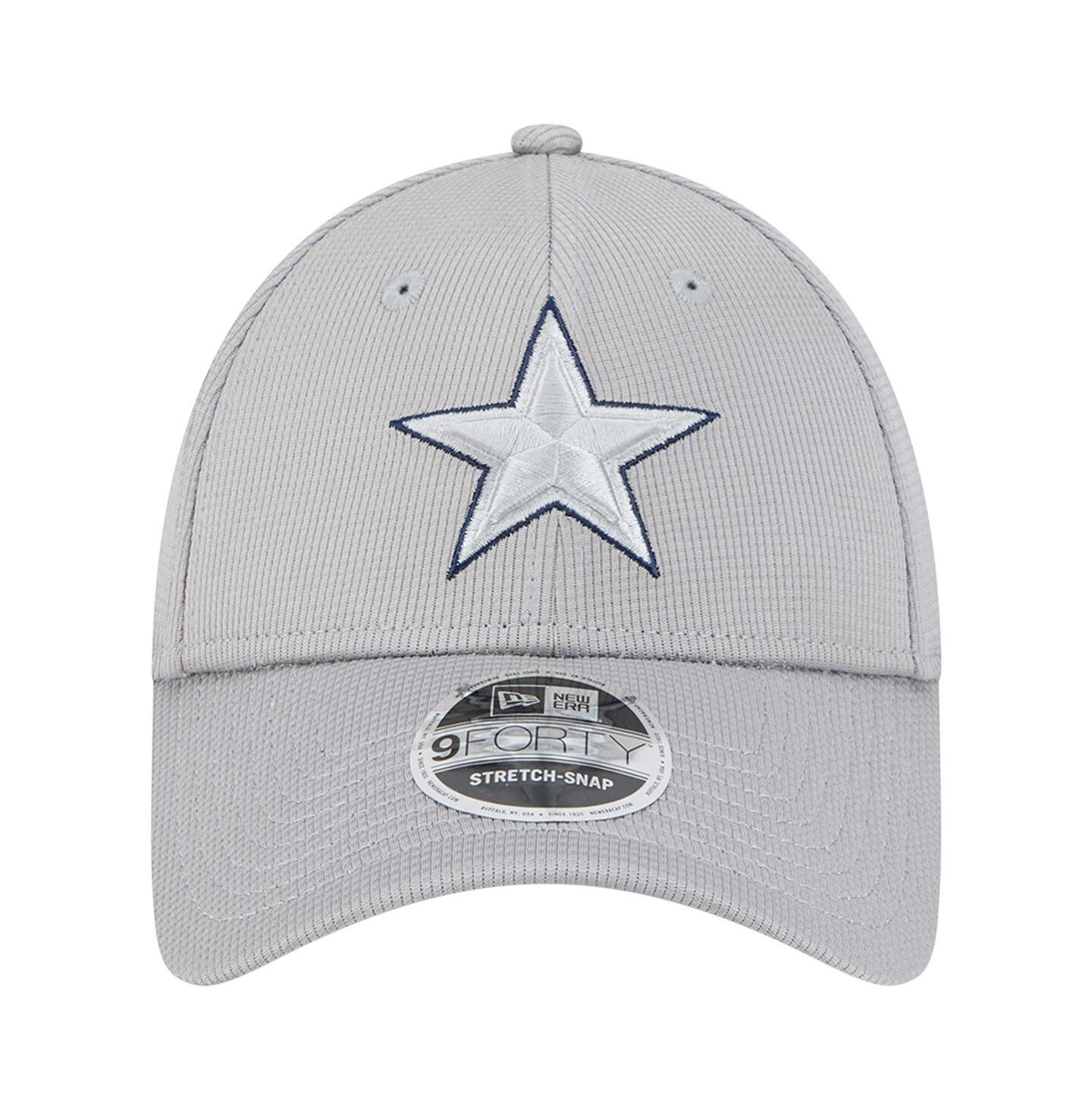 Мужская кепка New Era Gray Dallas Cowboys Pivot 9FORTY Adjustable Hat — фото 2
