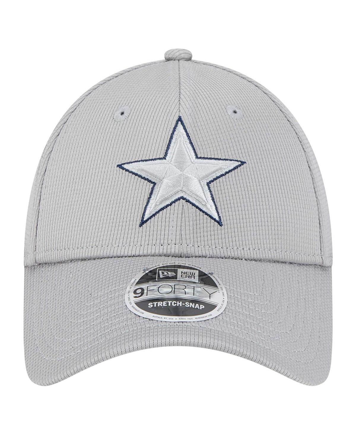New Era Men's Gray Dallas Cowboys Pivot 9forty Adjustable Hat In Gray