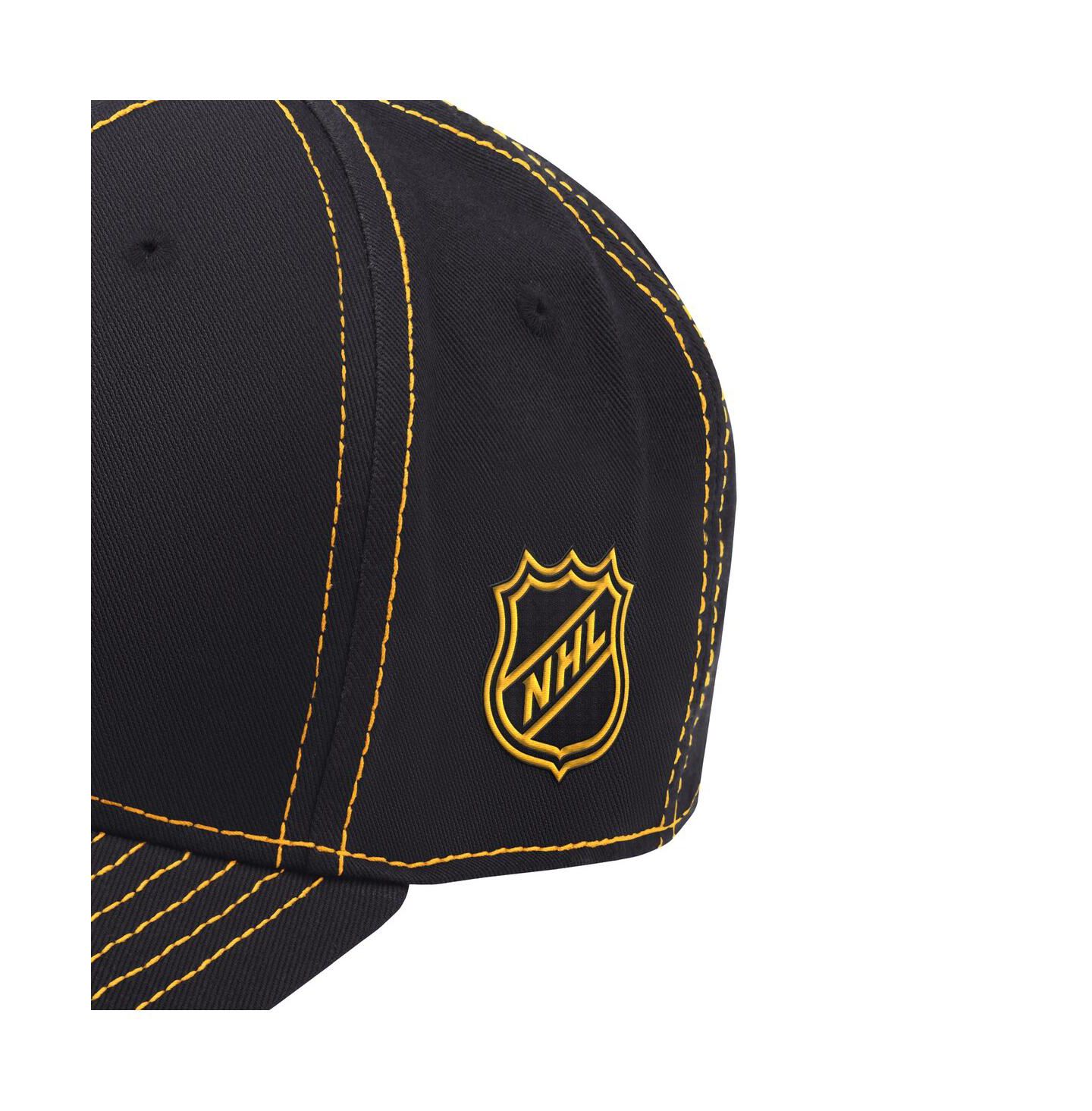 Мужская кепка Starter Black Boston Bruins Sphere II Adjustable Hat — фото 4