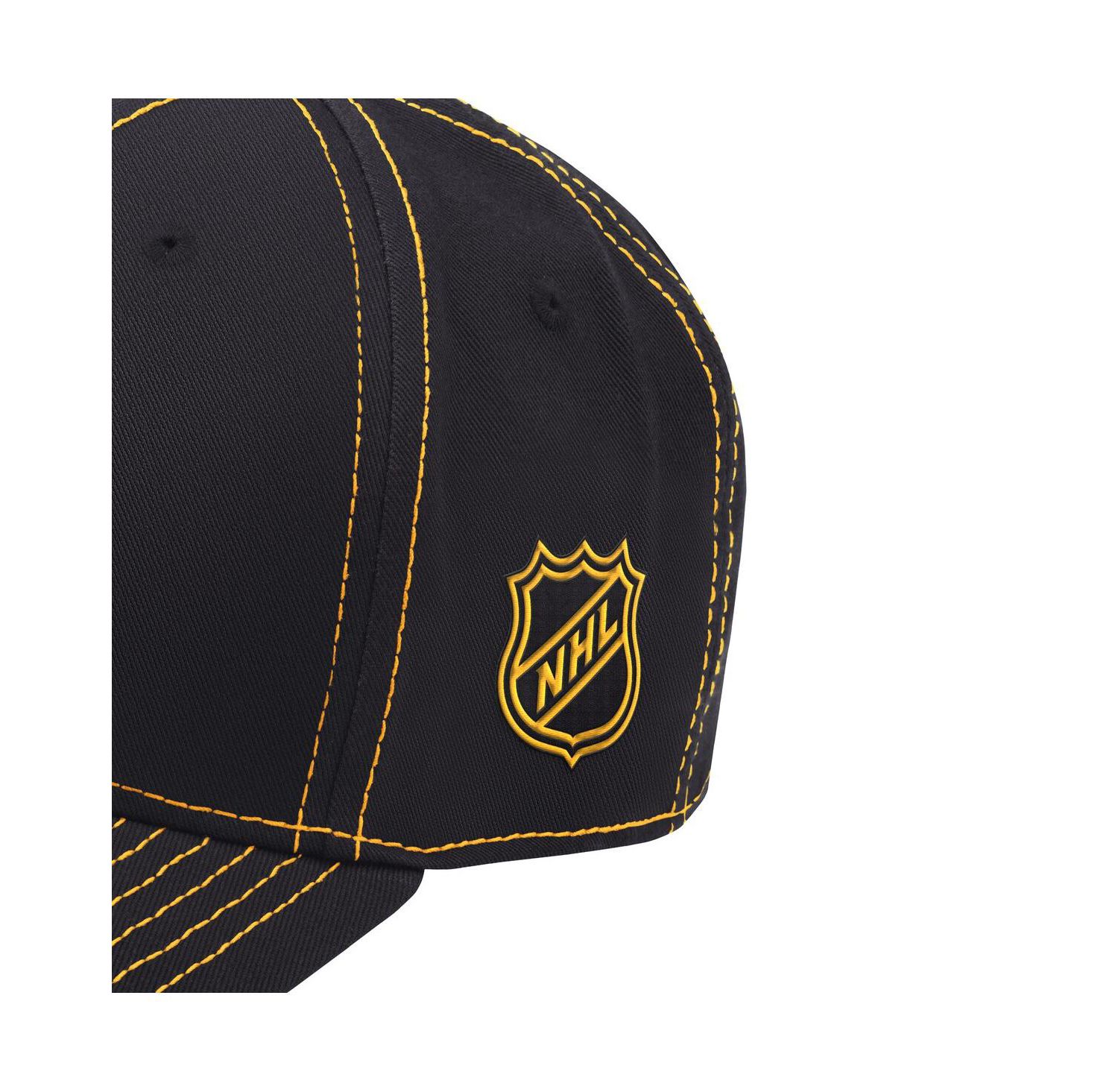 Men's Black Boston Bruins Sphere II Adjustable Hat