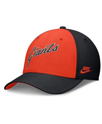 Men's Black/Orange San Francisco Giants Rise Swoosh Performance Flex Hat