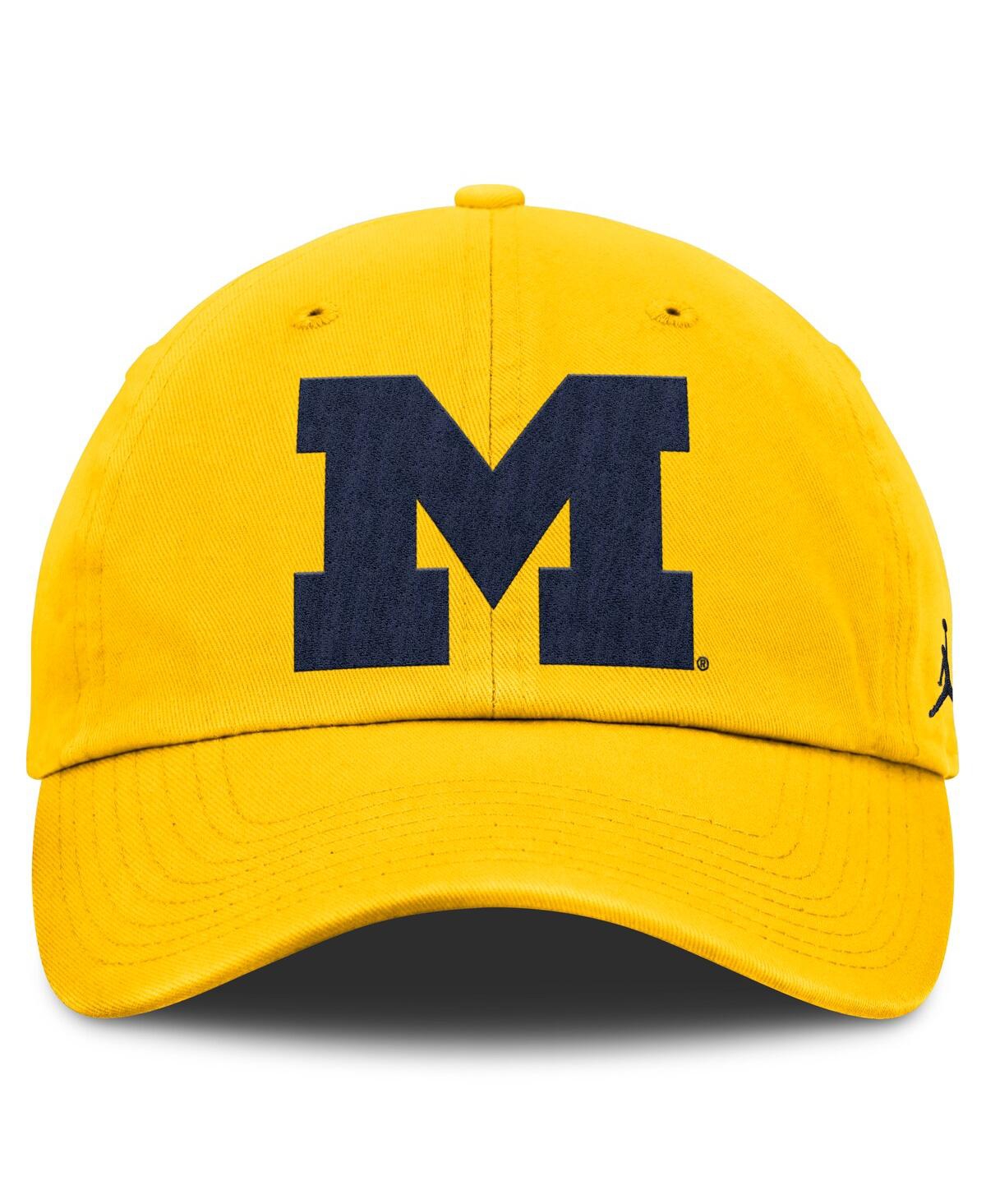 JORDAN MEN'S GOLD MICHIGAN WOLVERINES PRIMETIME CLUB ADJUSTABLE HAT 